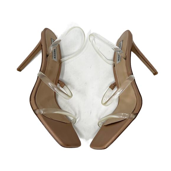 Steve Madden Gracey Strappy Stiletto Sandals Clear/Nude size 11 M - Picture 9 of 14